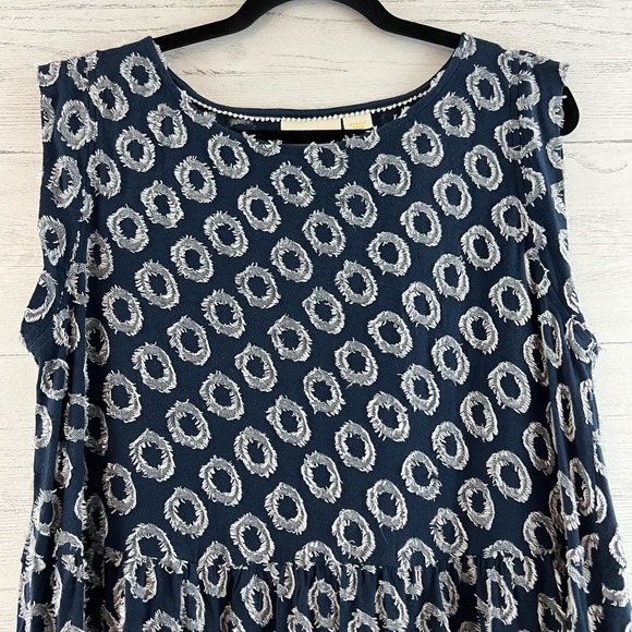 Maeve Lisanne Textured Dot Sleeveless Pocket Dress Size M - Picture 6 of 8